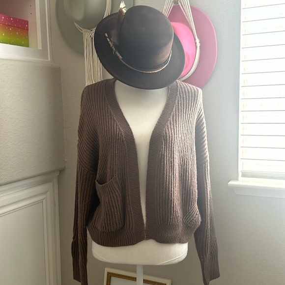 Brown Knitted Cardigan - Picture 1 of 10